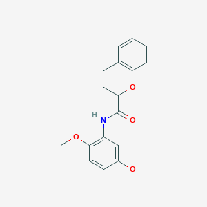 molecular formula C19H23NO4 B309912 N-(2,5-dimethoxyphenyl)-2-(2,4-dimethylphenoxy)propanamide 