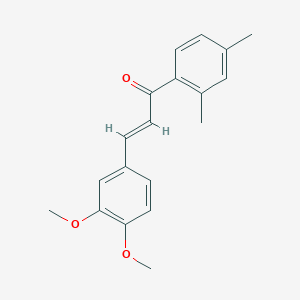 (2E)-3-(3,4-Dimethoxyphenyl)-1-(2,4-dimethylphenyl)prop-2-en-1-one