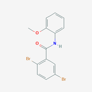 molecular formula C14H11Br2NO2 B309919 2,5-dibromo-N-(2-methoxyphenyl)benzamide 