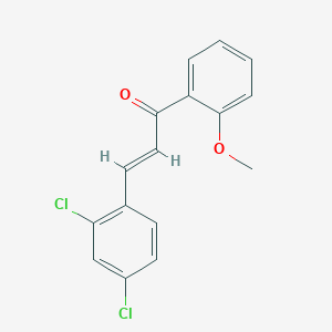 molecular formula C16H12Cl2O2 B3099197 (2E)-3-(2,4-Dichlorophenyl)-1-(2-methoxyphenyl)prop-2-en-1-one CAS No. 1352346-90-7