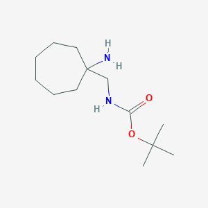 tert-butyl N-[(1-aminocycloheptyl)methyl]carbamate