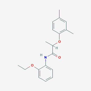 molecular formula C19H23NO3 B309925 2-(2,4-dimethylphenoxy)-N-(2-ethoxyphenyl)propanamide 