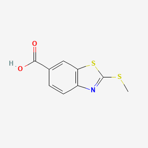 molecular formula C9H7NO2S2 B3099274 2-Methylsulfanyl-1,3-benzothiazole-6-carboxylic acid CAS No. 1353505-74-4