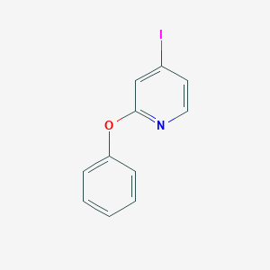 molecular formula C11H8INO B3099284 4-Iodo-2-phenoxypyridine CAS No. 1353776-69-8