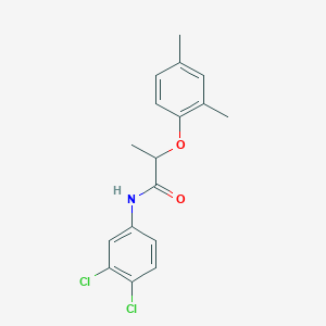 molecular formula C17H17Cl2NO2 B309929 N-(3,4-dichlorophenyl)-2-(2,4-dimethylphenoxy)propanamide 