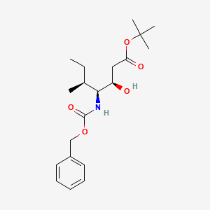 molecular formula C20H31NO5 B3099299 (3R,4S,5S)-tert-butyl 4-(((benzyloxy)carbonyl)amino)-3-hydroxy-5-methylheptanoate CAS No. 135383-55-0