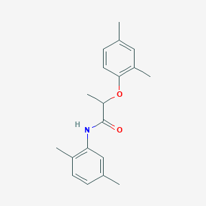 molecular formula C19H23NO2 B309931 2-(2,4-dimethylphenoxy)-N-(2,5-dimethylphenyl)propanamide 
