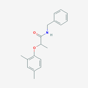 molecular formula C18H21NO2 B309932 N-benzyl-2-(2,4-dimethylphenoxy)propanamide 