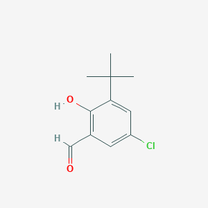 molecular formula C11H13ClO2 B3099325 2-Hydroxy-3-tert-butyl-5-chloro-benzaldehyde CAS No. 135395-82-3