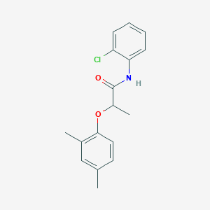molecular formula C17H18ClNO2 B309936 N-(2-chlorophenyl)-2-(2,4-dimethylphenoxy)propanamide 