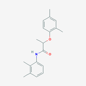 molecular formula C19H23NO2 B309937 2-(2,4-dimethylphenoxy)-N-(2,3-dimethylphenyl)propanamide 