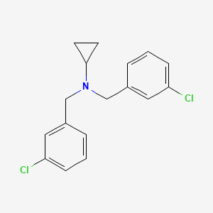 molecular formula C17H17Cl2N B3099384 N,N-Bis(3-chlorobenzyl)cyclopropanamine CAS No. 1353970-82-7