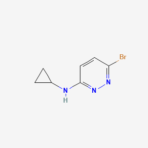 molecular formula C7H8BrN3 B3099386 (6-Bromo-pyridazin-3-yl)-cyclopropyl-amine CAS No. 1353972-18-5
