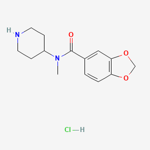 N-Methyl-N-(piperidin-4-yl)benzo[d][1,3]dioxole-5-carboxamide hydrochloride