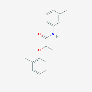 molecular formula C18H21NO2 B309945 2-(2,4-dimethylphenoxy)-N-(3-methylphenyl)propanamide 