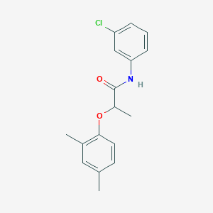 molecular formula C17H18ClNO2 B309946 N-(3-chlorophenyl)-2-(2,4-dimethylphenoxy)propanamide 