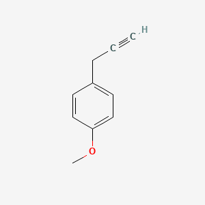 molecular formula C10H10O B3099503 1-Methoxy-4-(prop-2-YN-1-YL)benzene CAS No. 13540-76-6