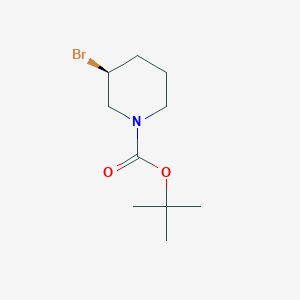 molecular formula C10H18BrNO2 B3099517 (S)-叔丁基 3-溴哌啶-1-羧酸酯 CAS No. 1354017-20-1