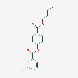 molecular formula C18H17IO4 B309952 4-(Butoxycarbonyl)phenyl 3-iodobenzoate 