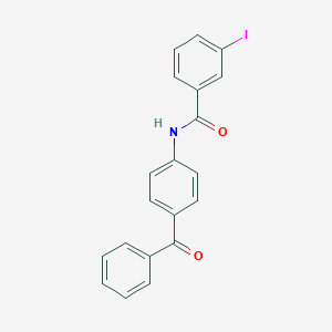 molecular formula C20H14INO2 B309953 N-(4-benzoylphenyl)-3-iodobenzamide 