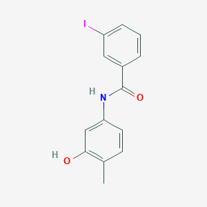 molecular formula C14H12INO2 B309955 N-(3-hydroxy-4-methylphenyl)-3-iodobenzamide 
