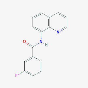 molecular formula C16H11IN2O B309957 3-iodo-N-(quinolin-8-yl)benzamide 