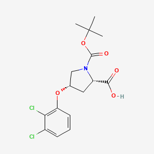 (2S,4S)-1-(Tert-butoxycarbonyl)-4-(2,3-dichloro-phenoxy)-2-pyrrolidinecarboxylic acid