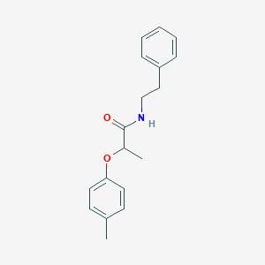 molecular formula C18H21NO2 B309965 2-(4-methylphenoxy)-N-(2-phenylethyl)propanamide 
