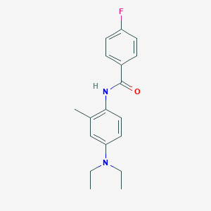 molecular formula C18H21FN2O B309972 N-[4-(diethylamino)-2-methylphenyl]-4-fluorobenzamide 
