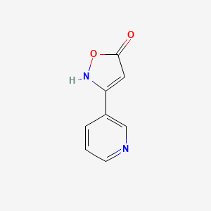 molecular formula C8H6N2O2 B3099721 5-Hydroxy-3-(3-pyridyl)isoxazole CAS No. 1354939-73-3