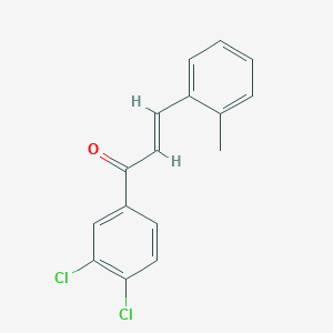 molecular formula C16H12Cl2O B3099727 (2E)-1-(3,4-Dichlorophenyl)-3-(2-methylphenyl)prop-2-en-1-one CAS No. 1354941-08-4