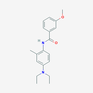 molecular formula C19H24N2O2 B309975 N-[4-(diethylamino)-2-methylphenyl]-3-methoxybenzamide 