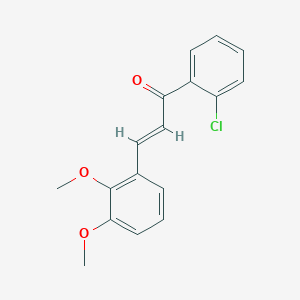 molecular formula C17H15ClO3 B3099755 (2E)-1-(2-氯苯基)-3-(2,3-二甲氧基苯基)丙-2-烯-1-酮 CAS No. 1354941-45-9