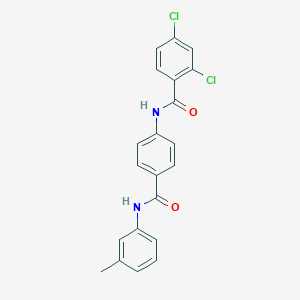molecular formula C21H16Cl2N2O2 B309976 2,4-dichloro-N-[4-(3-toluidinocarbonyl)phenyl]benzamide 