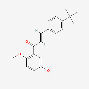 molecular formula C21H24O3 B3099787 (2E)-3-(4-tert-Butylphenyl)-1-(2,5-dimethoxyphenyl)prop-2-en-1-one CAS No. 1354941-88-0