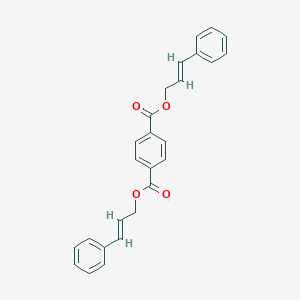 molecular formula C26H22O4 B309979 Dicinnamyl terephthalate 