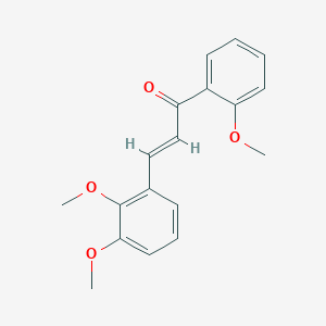 molecular formula C18H18O4 B3099790 (2E)-3-(2,3-Dimethoxyphenyl)-1-(2-methoxyphenyl)prop-2-en-1-one CAS No. 1354941-90-4