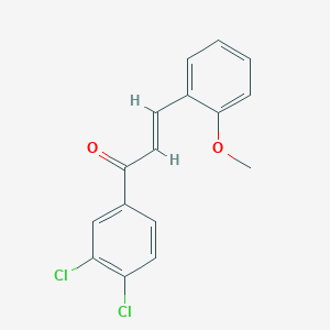 molecular formula C16H12Cl2O2 B3099807 (2E)-1-(3,4-Dichlorophenyl)-3-(2-methoxyphenyl)prop-2-en-1-one CAS No. 1354942-03-2