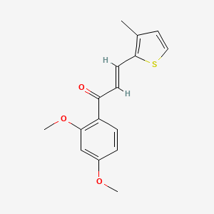 (2E)-1-(2,4-Dimethoxyphenyl)-3-(3-methylthiophen-2-yl)prop-2-en-1-one
