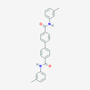 molecular formula C28H24N2O2 B309983 N~4~,N~4~'-bis(3-methylphenyl)[1,1'-biphenyl]-4,4'-dicarboxamide 