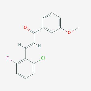 molecular formula C16H12ClFO2 B3099836 (2E)-3-(2-Chloro-6-fluorophenyl)-1-(3-methoxyphenyl)prop-2-en-1-one CAS No. 1354942-31-6