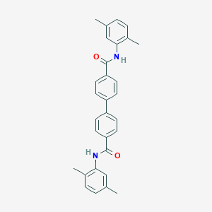 molecular formula C30H28N2O2 B309987 N~4~,N~4~'-bis(2,5-dimethylphenyl)[1,1'-biphenyl]-4,4'-dicarboxamide 