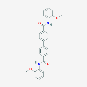 N-(2-methoxyphenyl)-4-[4-[(2-methoxyphenyl)carbamoyl]phenyl]benzamide