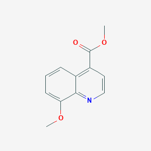 molecular formula C12H11NO3 B3099890 Methyl 8-methoxyquinoline-4-carboxylate CAS No. 1355233-81-6