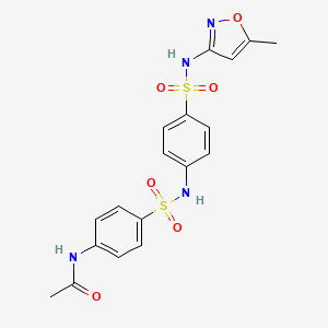 molecular formula C18H18N4O6S2 B3099894 N-(4-{[(4-{[(5-methyl-3-isoxazolyl)amino]sulfonyl}phenyl)amino]sulfonyl}phenyl)acetamide CAS No. 135529-19-0