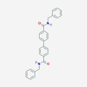 molecular formula C28H24N2O2 B309990 N~4~,N~4~'-dibenzyl[1,1'-biphenyl]-4,4'-dicarboxamide 