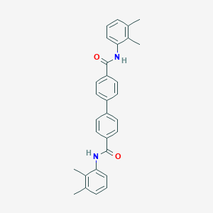 molecular formula C30H28N2O2 B309991 N~4~,N~4~'-bis(2,3-dimethylphenyl)[1,1'-biphenyl]-4,4'-dicarboxamide 
