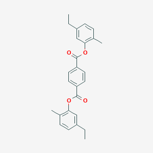 molecular formula C26H26O4 B309992 Bis(5-ethyl-2-methylphenyl) terephthalate 