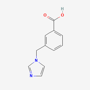 molecular formula C11H10N2O2 B3099920 3-Imidazol-1-ylmethyl-benzoic acid CAS No. 135611-31-3