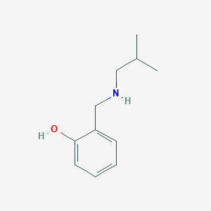 molecular formula C11H17NO B3099935 2-{[(2-甲基丙基)氨基]甲基}苯酚 CAS No. 135627-07-5